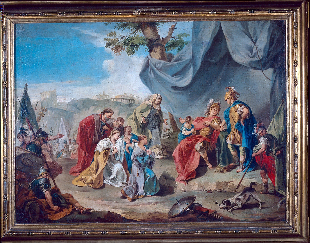Giambattista Pittoni - Alessandro Magno riceve l'omaggio della famiglia di Dario, Galleria Nazionale, Parma